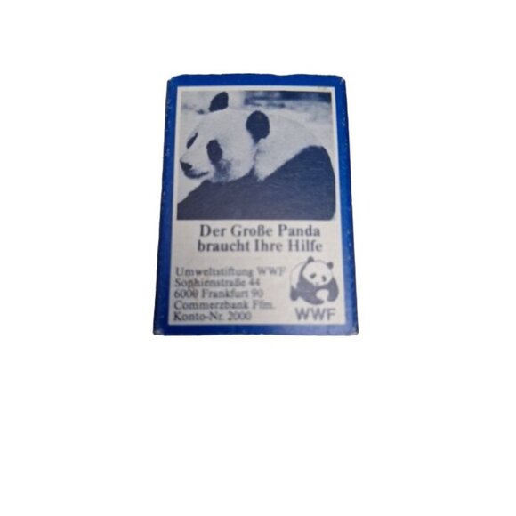 Matchbox Zundis Swedish Company Wooden Matches Panda on Back Advertisement WWF - Picture 4 of 4